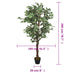 Kunstig Ficus 1260 Blade 200 Cm Grøn