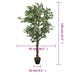 Kunstig Ficus 630 Blade 120 Cm Grøn
