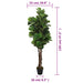 Kunstig Ficus Lyrata 134 Blade 120 Cm Grøn