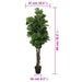 Kunstig Ficus Lyrata 96 Blade 80 Cm Grøn