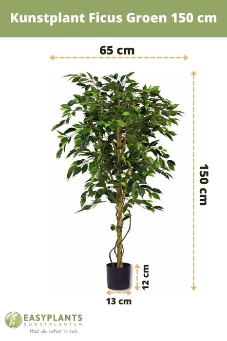 Grøn Ficus - Kunstigt Træ