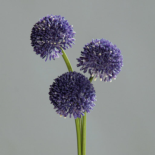 Kunstig Blomst Allium Lavendel Sæt På 3 46Cm