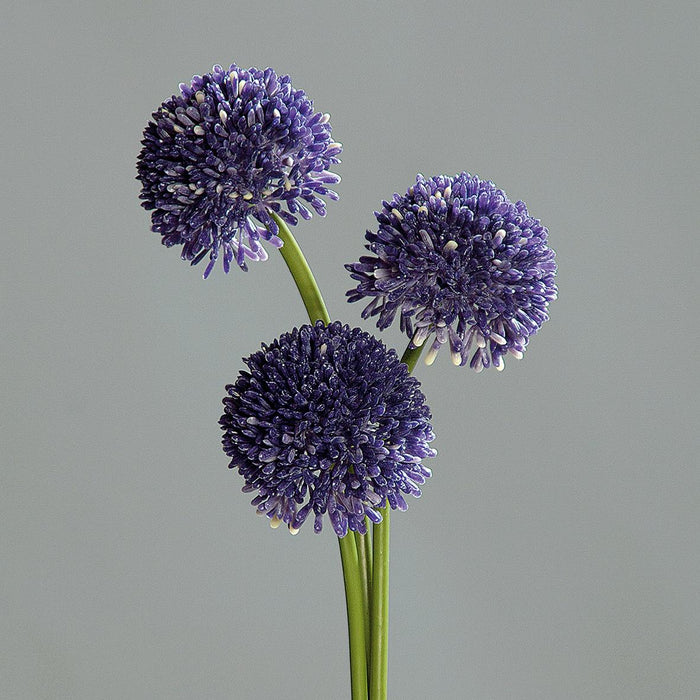 Kunstig Blomst Allium Lavendel Sæt På 3 46Cm