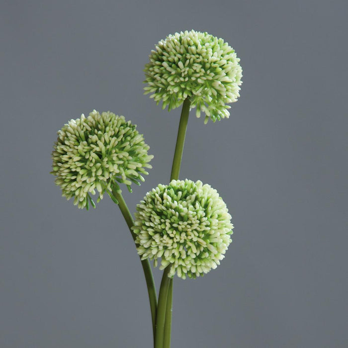 Kunstig Blomst Allium Grøn Sæt Med 3 Buketter 46Cm