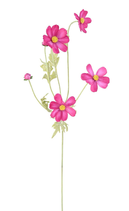 Kunstig Blomst Cosmos Fuchsia H.62Cm Til Buket