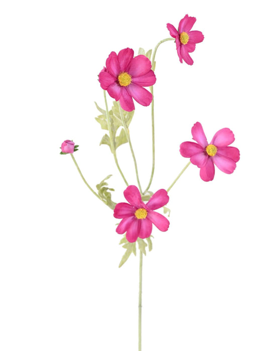 Kunstig Blomst Cosmos Fuchsia H.62Cm Til Buket