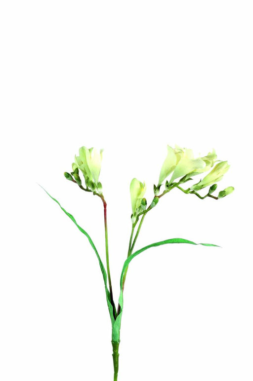 Kunstig Blomst Freesia Hvid 60 Cm Dekorativ Buket