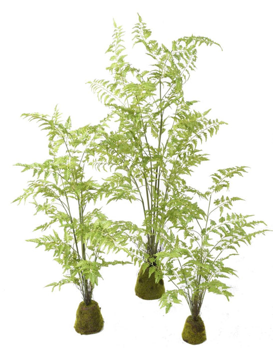 Kunstig Bregne Med Mosbund H.170 Cm