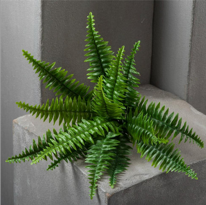Kunstig Nephrolepis-Bregne På Pæl 35 Cm Grøn