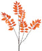Orange Bregne - Kunstigt Løv