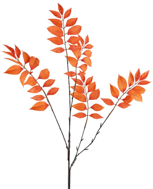 Orange Bregne - Kunstigt Løv