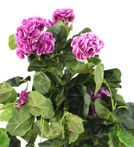 Kunstig Geranium 60 Cm Indvendig Dekoration Lilla