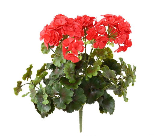 Kunstig Rød Geranium 6 Hoveder Til Dekoration
