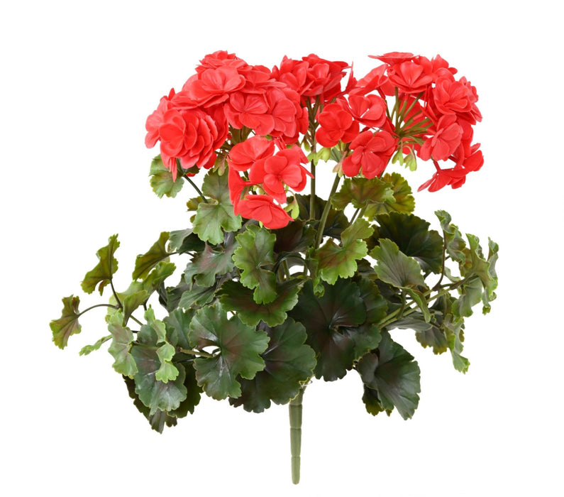 Kunstig Rød Geranium 6 Hoveder Til Dekoration