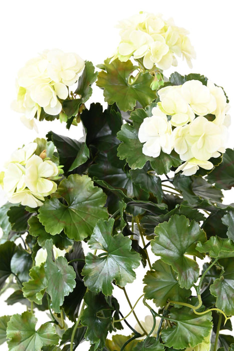Kunstig UV Geranium 10 Hoveder Udendørs Plante 65Cm