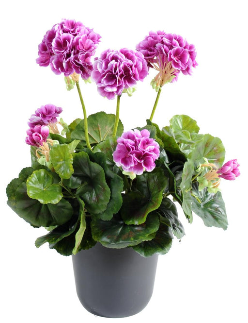 Kunstig Lilla Geranium 40 Cm Med Stag