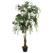 Kunstig Wisteria 560 Blade 80 Cm Grøn Og Hvid