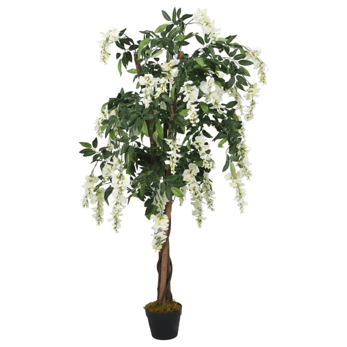 Kunstig Wisteria 840 Blade 150 Cm Grøn Og Hvid