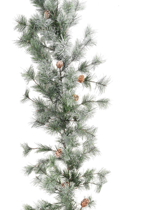 Kunstig Julekrans Med Fyrrekogler 270Cm