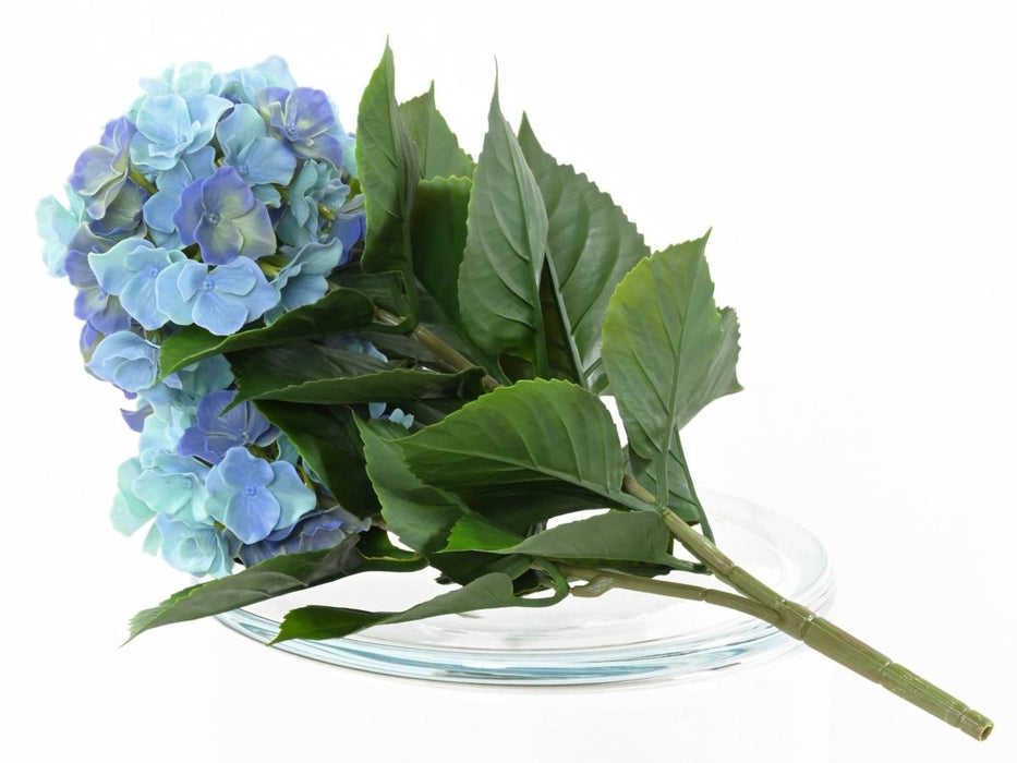 Kunstig Hortensia 3 Hoveder UV-Resistent H.45Cm Blå