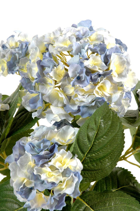 Kunstig Hortensia 5 Hoveder Blå 50 Cm På Bål