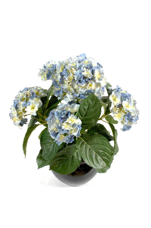 Kunstig Hortensia 5 Hoveder Blå 50 Cm På Bål