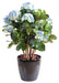 Kunstig Hortensia 80Cm Blå Til Indendørs