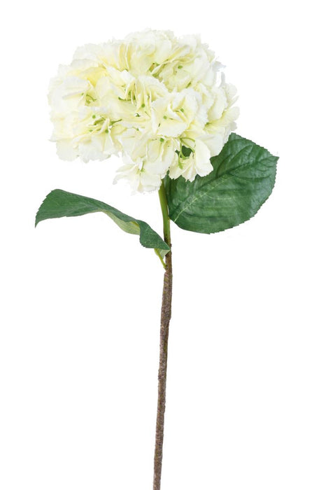 Hvid Kunstig Hortensia 80 Cm Til Pynt