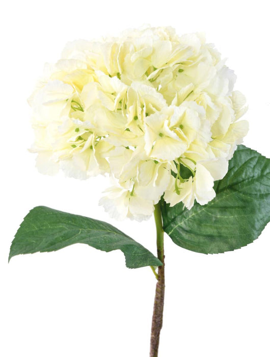 Hvid Kunstig Hortensia 80 Cm Til Pynt