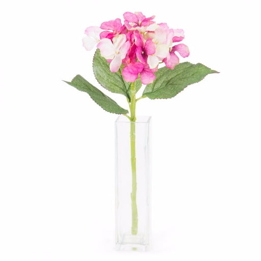 Kunstig Hortensia Fuchsia Buket 38 Cm