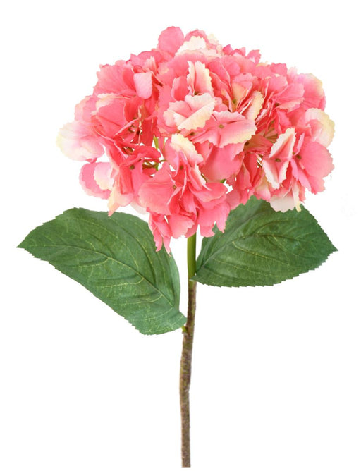 Kunstig Lyserød Hortensia 80 Cm Til Blomsterdekoration