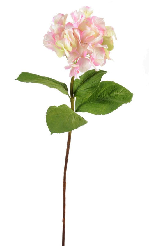 Kunstig Hortensia Pink Grøn 80 Cm Blomsterstilk