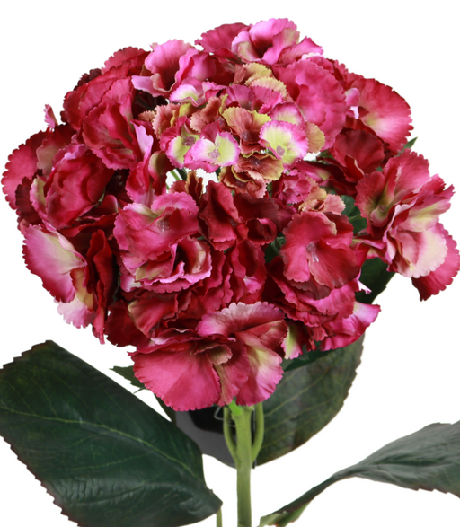 Kunstig Hortensia Stilk 68Cm Lilla Grøn Dekoration