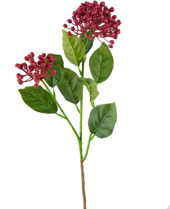 Kunstig Blomstrende Hortensia Mørk Pink