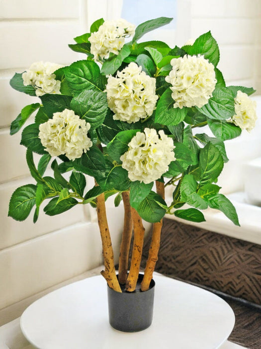 Hvid Kunstig Hortensia