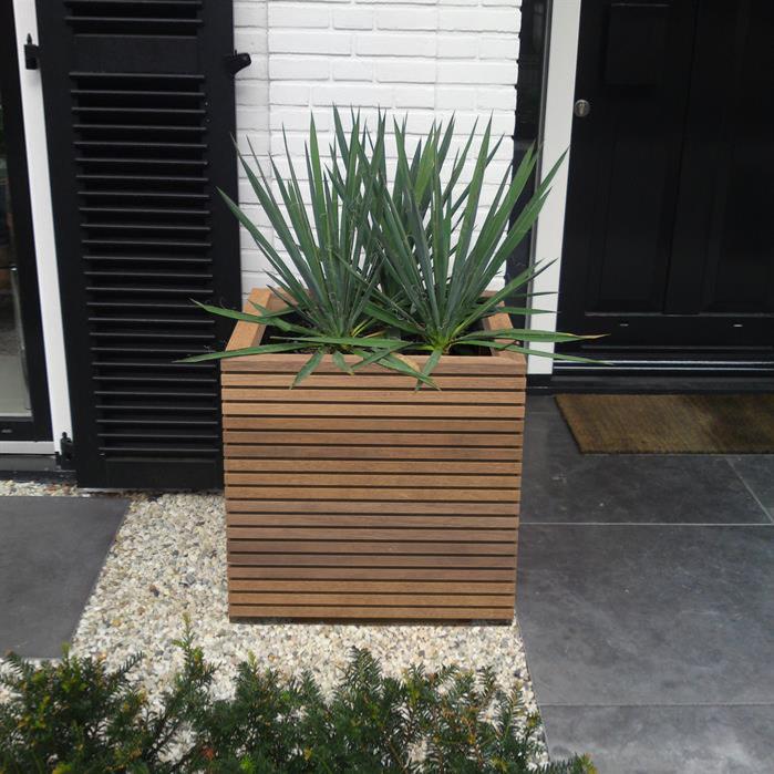 Eksotisk Træplantekasse Til Blomster 120X60Cm