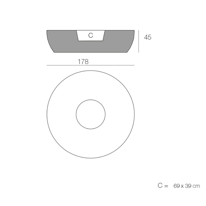 Led Ø Planter