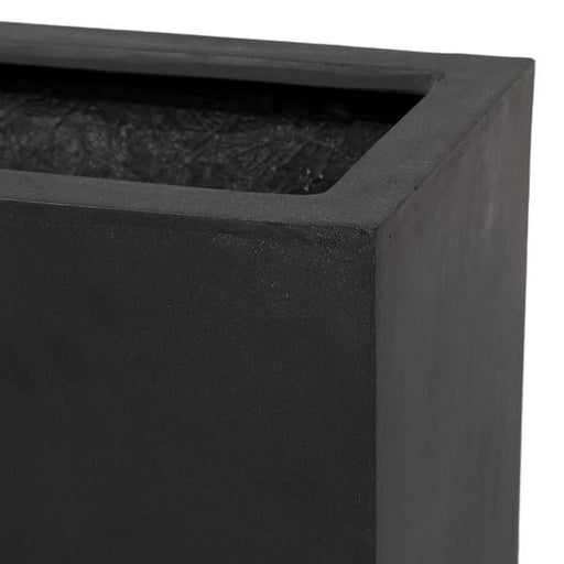Sort Fiberstone Plantekasse L.120Cm Indendørs Udendørs