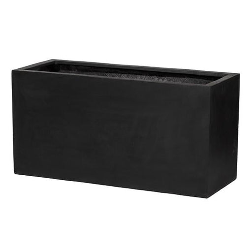 Sort Fiberstone Plantekasse L.120Cm Indendørs Udendørs