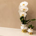 Le Chic Bloempot - Hvid Gryde Med Gulddetaljer