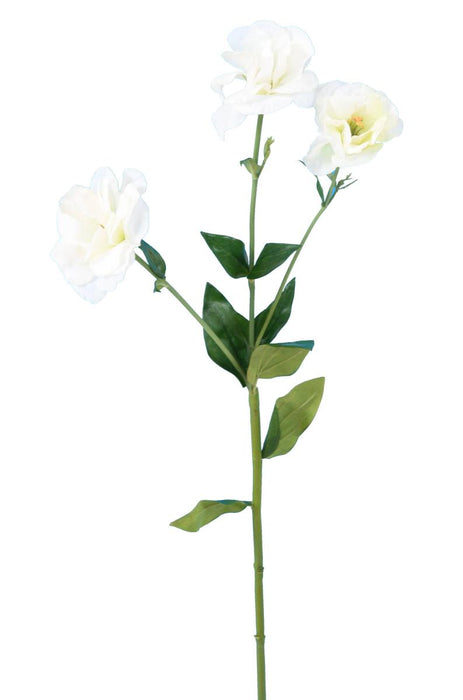 Hvid Kunstig Lisianthus 70Cm Dekorativ Buket