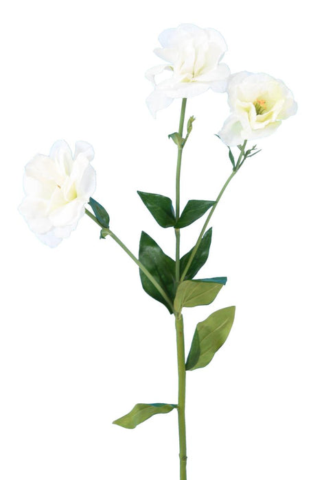 Hvid Kunstig Lisianthus 70Cm Dekorativ Buket