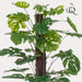 Monstera Deliciosa Kunstig Plante - H120Cm, Ø14Cm