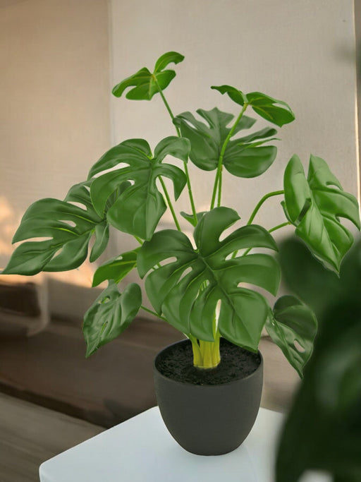 Monstera - Kunstig Grøn Plante
