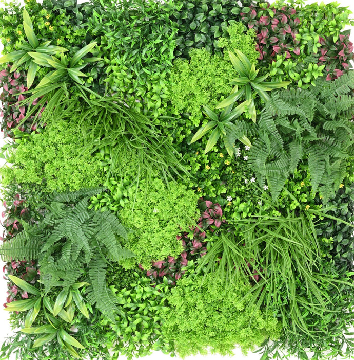 Kunstig Grøn Væg 100X100Cm UV-Resistent