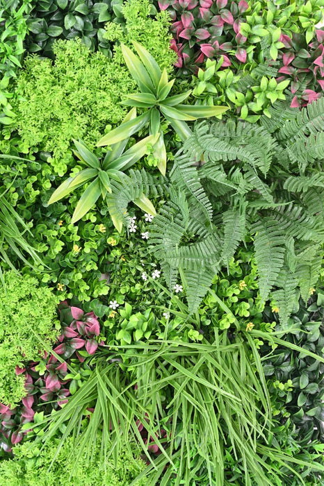 Kunstig Grøn Væg 100X100Cm UV-Resistent