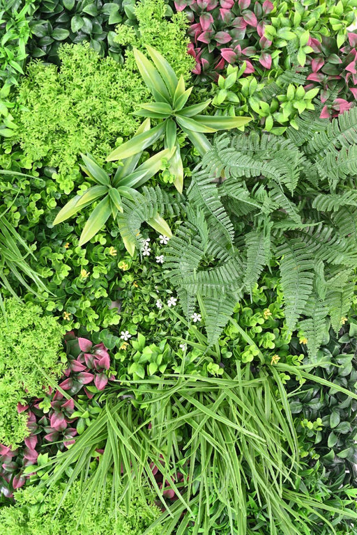 Kunstig Grøn Væg 100X100Cm UV-Resistent