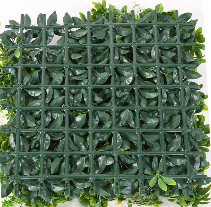 Kunstige Plantevæg Blomster Og Løv 50X50 Cm