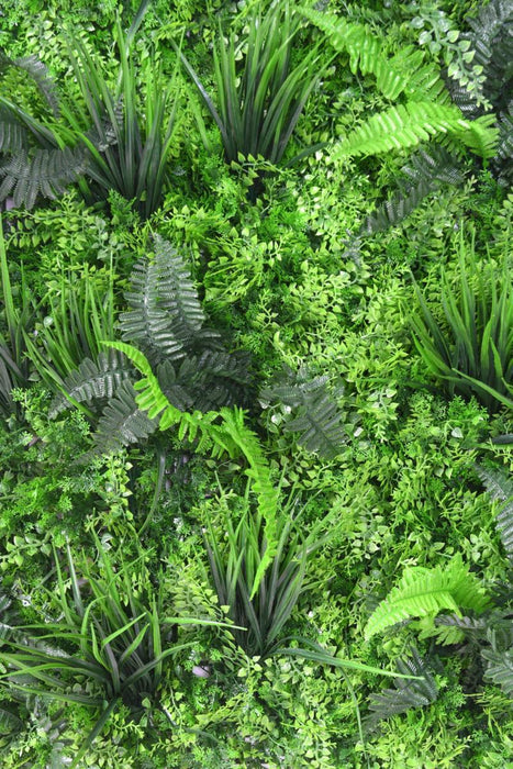 Kunstige Grønne Vægbregner 100X100Cm Grønne