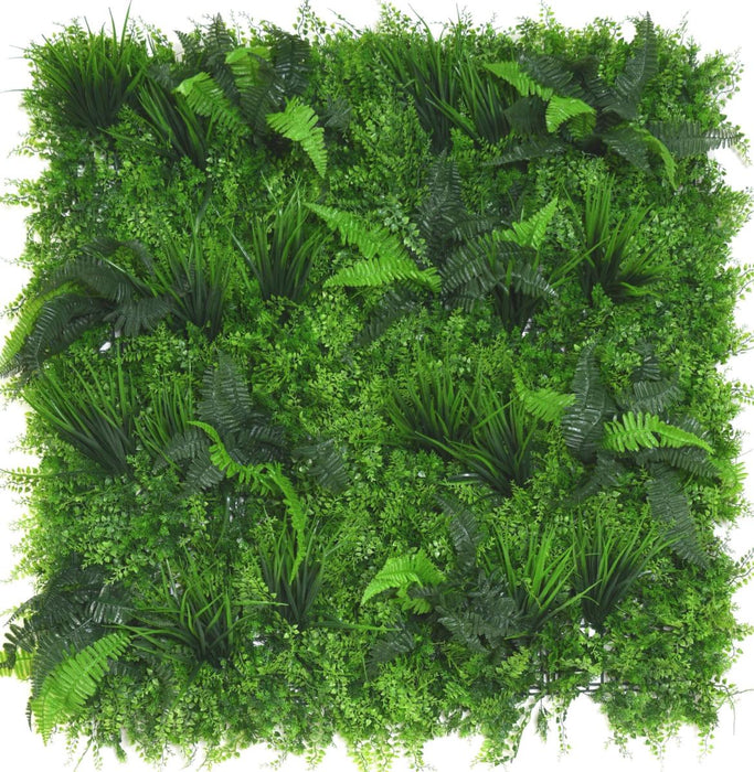 Kunstige Grønne Vægbregner 100X100Cm Grønne